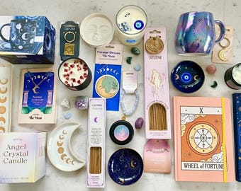 Mystery Spiritual Gift, Crystal Mystery Box Crystal Lucky Dip Spiritual Gifts for Women Spiritual Home Decor Crystal Gift Manifestation Box