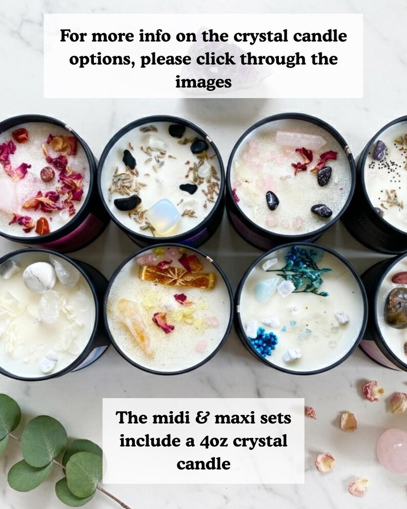 Spiritual Mug Gift Set Spiritual Gift Pamper Gift Box for Her Pamper Hamper Crystal Candle Crystal Gift Box Birthday Gift for Her image 5