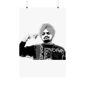 Sidhu Moose Wala Matte Vertical Posters