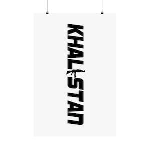 Khalistan Matte Vertical Posters
