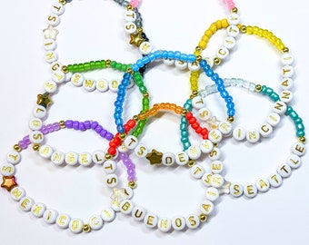 Custom Eras Tour Concert Bracelets - Friendship and Trading Bracelets