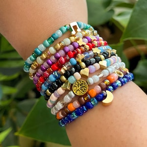 Eras Inspired Bracelets with Gold Charms | Eras Tour Friendship Bracelets