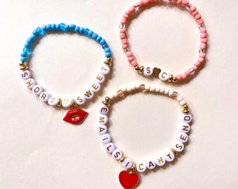 Sabrina Carpenter Collectible Bracelet Trio - Short n' Sweet, Emails I Can't Send, SC