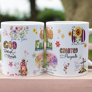 Bible Verse Png 11 / 15oz MUG Sublimation Designs, Mug |Wrap, Mug sublimation Png, Do it Yourself, Christian Gift for Her, Digital Download