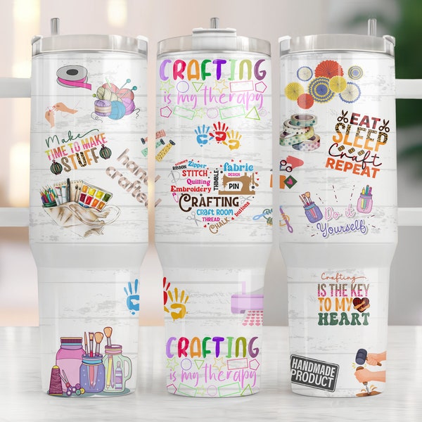 Crafter life 40 oz and 25oz Skinny Tumbler Sublimation Designs, Crafter life PNG File Digital Download,Crafter life PNG, Crafter Life, gifts