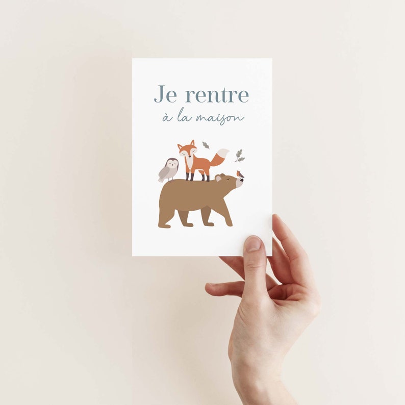 Cartes étapes bébé forêt, carte étape première année, carte étape bébé fille, carte étape bébé garçon, cartes étape bébé animaux image 6