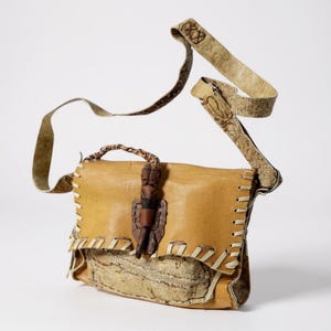 Cartable en cuir rustique fait main unique en son genre - Cuir turc véritable