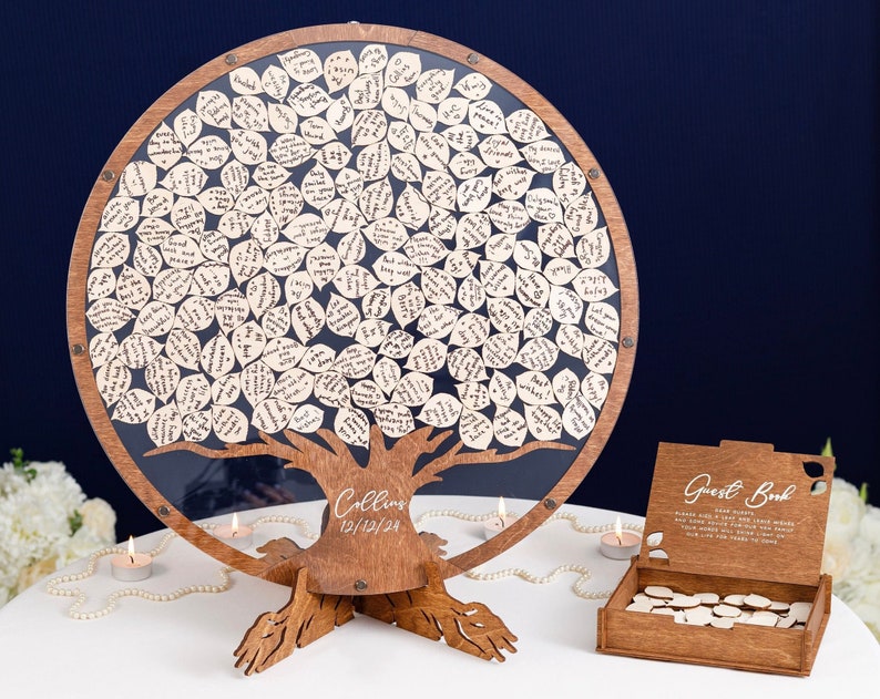 Wedding Guest Book Alternative Family Tree Guest Book Wedding Etsy