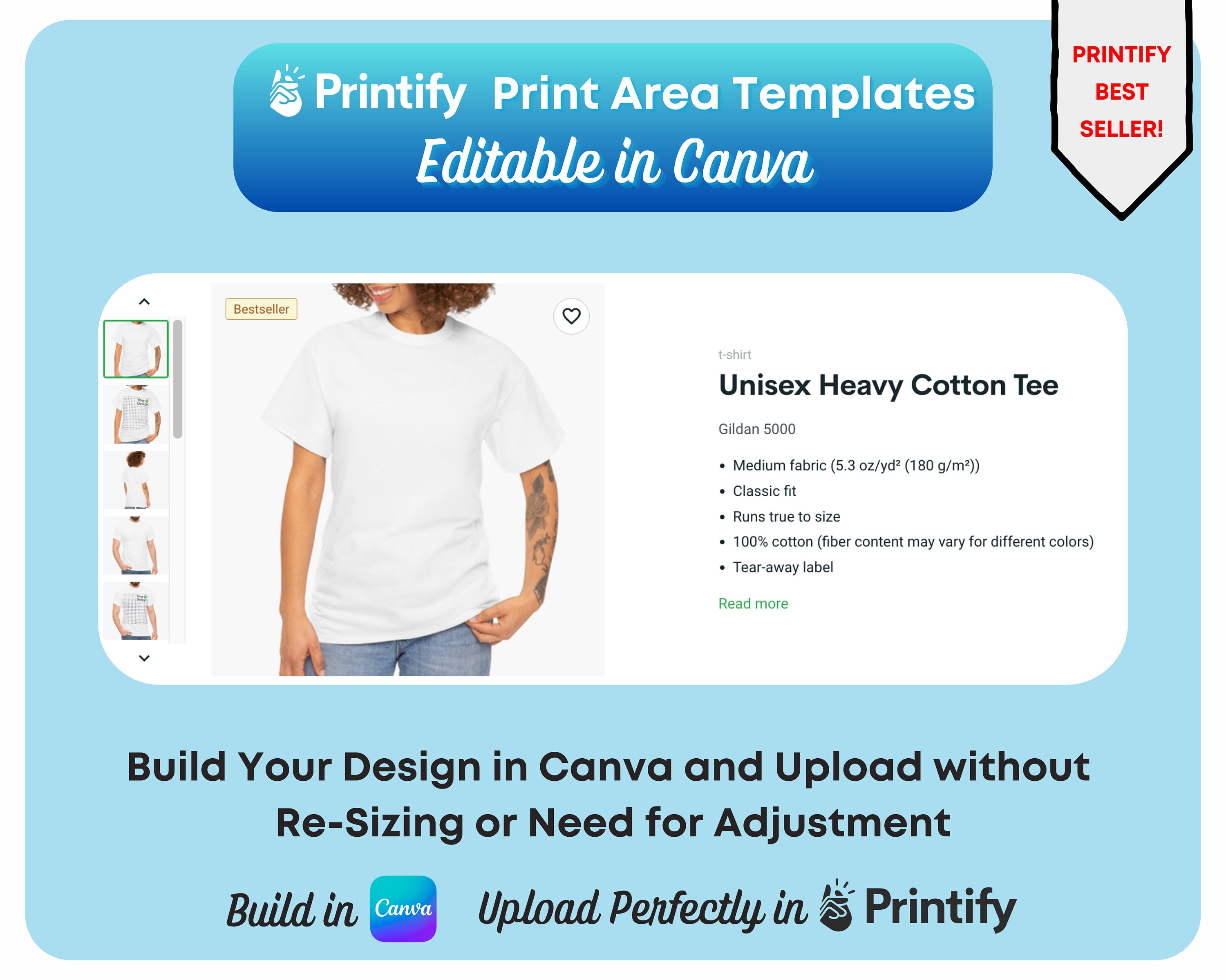 Editable in Canva Design Templates for Printify Bestsellers Etsy Canada
