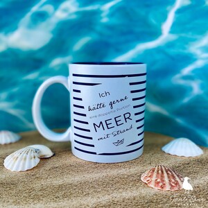 Keramikbecher Portion Meer | Kaffeetasse | Kaffeebecher | Tante Erna Moin und Meer | Meerliebe | Seasite