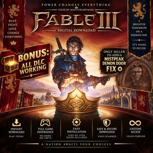 Fable 3 + alle DLC + Mistpeak Demon Door Fix