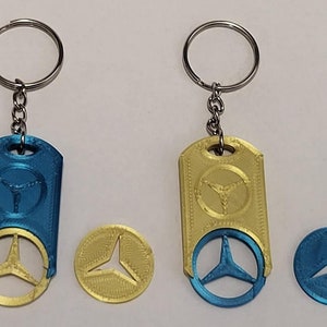 STL-Datei Mercedes Benz : Emblem und Schlüsselanhänger
