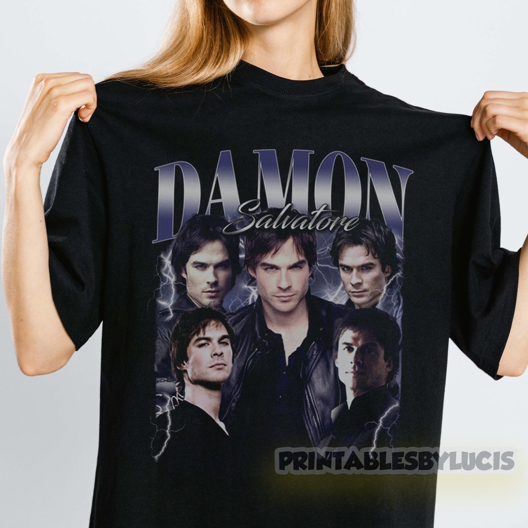 Limited Damon Salvatore Vintage Tshirt Damon Salvatore Etsy