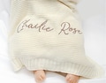 Custom Baby Name Blanket, Personalized Name Blanket, Embroidered Name Blanket, Baby Shower Gift, Newborn Baby Gift, Nursery Blanket product logo