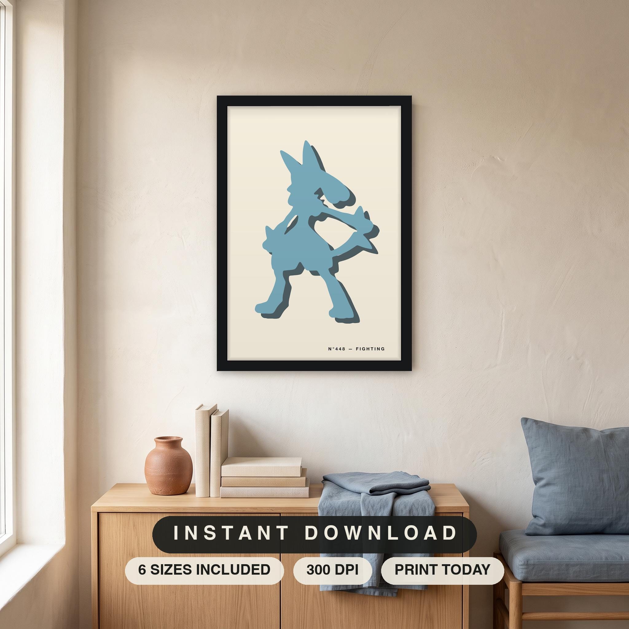 Lucario Poster - Etsy