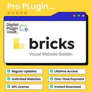 Bricks Builder Pro GPL license Theme: Visual WordPress Site Builder (Unlimited Websites, Updates Available)