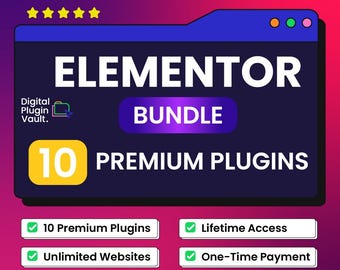 Elementor Plug-Ins Bundle - 10 Pro Plug-Ins Add-Ons | Crocoblock, PowerPack, Ultimative Addons | Sofort Download