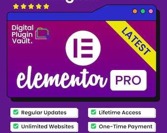 Elementor Pro GPL-licentie | WordPress Page Builder | Onbeperkt aantal websites | Directe levering / Directe levering