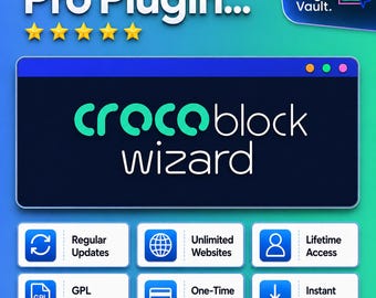 Pacchetto di plugin Crocoblock Jet – 18 plugin per Elementor, siti illimitati (download immediato)