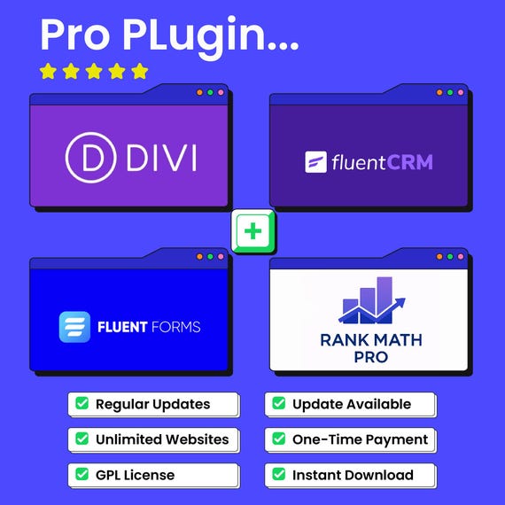 WordPress Plugin Bundle – Marketing Automation Kit | Divi Pro, CRM, Forms & Rank Math