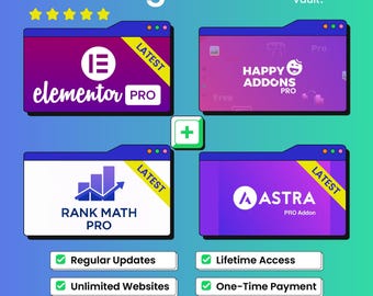 Pack de plugins Wordpress | Kit WordPress indépendant Elementor Pro, Astra Pro et plus (licence GPL)