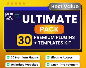 Ultimate WordPress Plugin Pro Bundle – 30 GPL Plugins + Elementor Template Kits | Elementor, WP Rocket, ACF| Instant Download