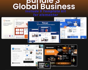 5 Elementor Pro Template Kit Bundle – Business WordPress Website Templates