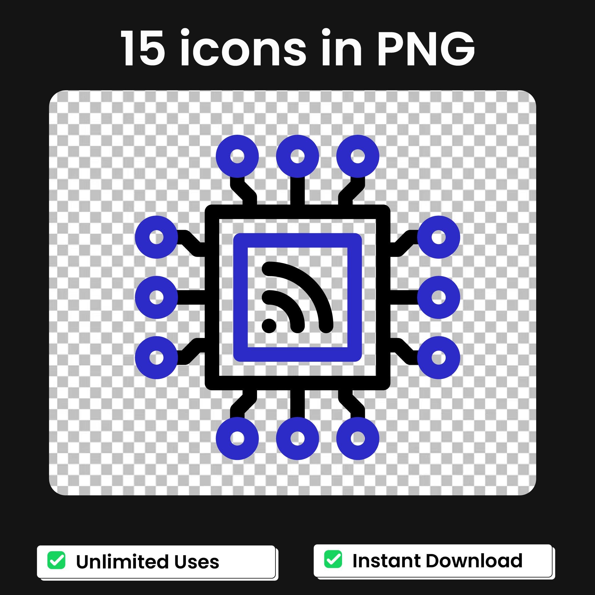 AI Agent Icon Pack – 15 Animated JSON & Vector Icons (AI, Eps, Png) - Etsy