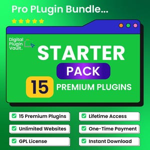 WordPress Plugin Bundle – 15 Premium GPL Plugins | Elementor Pro, ACF Pro, WP Rocket, RankMath | Instant Download