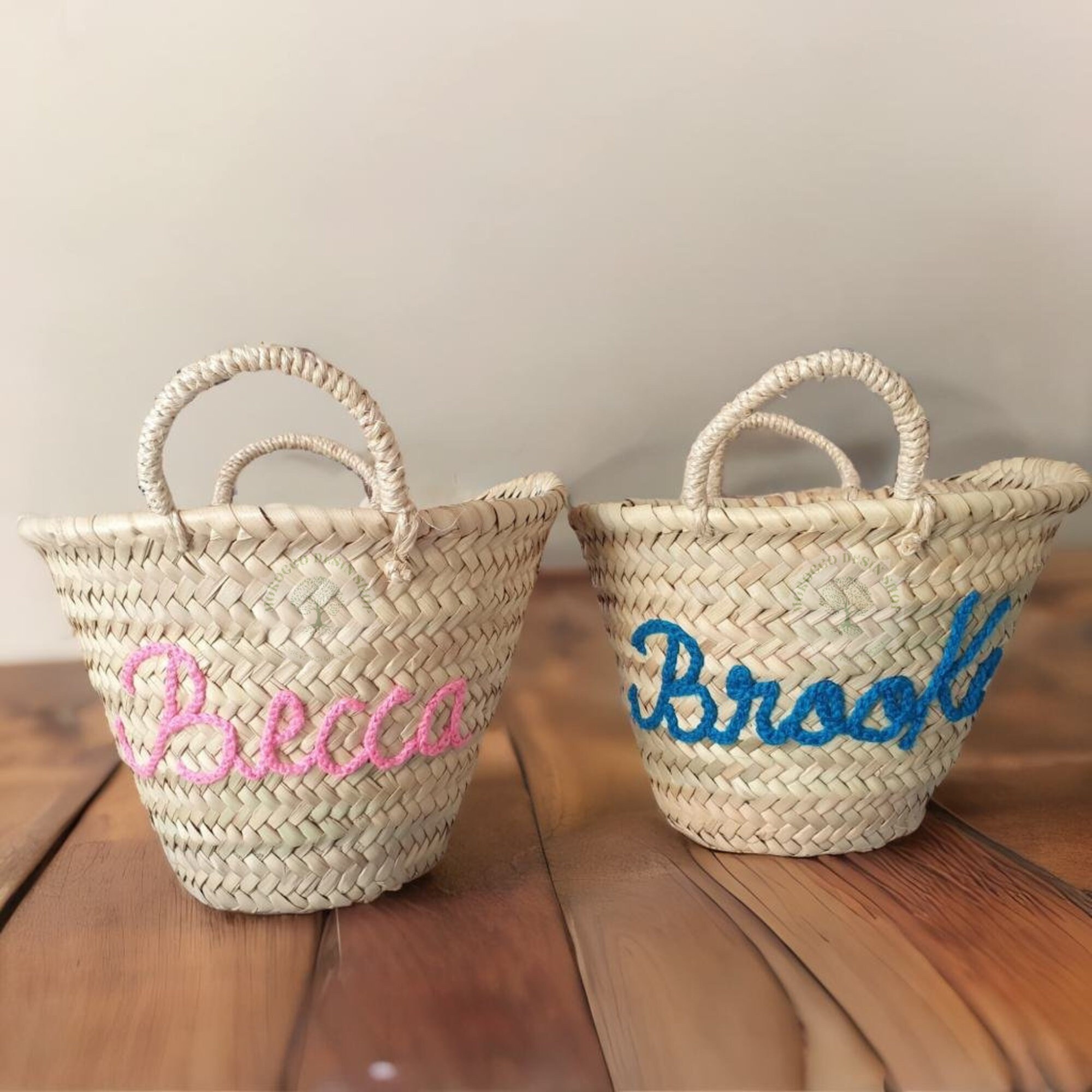 Wholesale Straw Personalized Basket Bachelorette Party Bag - Etsy