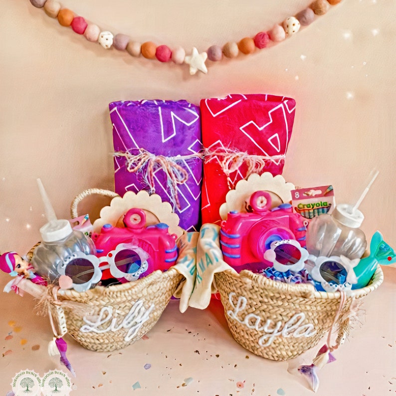 Wholesale Straw Personalized Basket Bachelorette Party Bag Etsy