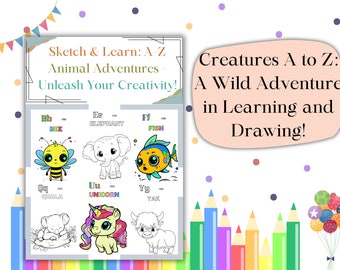 Alphabet Animal Coloring Book