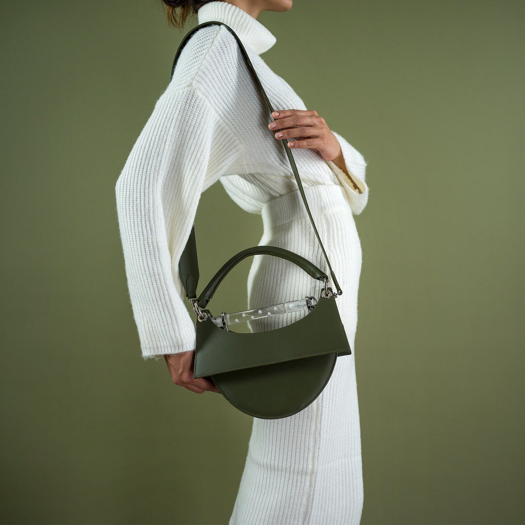 Mirada Olive Handbag by AEVHA Etsy