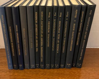 Vintage Lot of 13 Carus Mathematical Monographs Hardcover Books 2-4, 7-17
