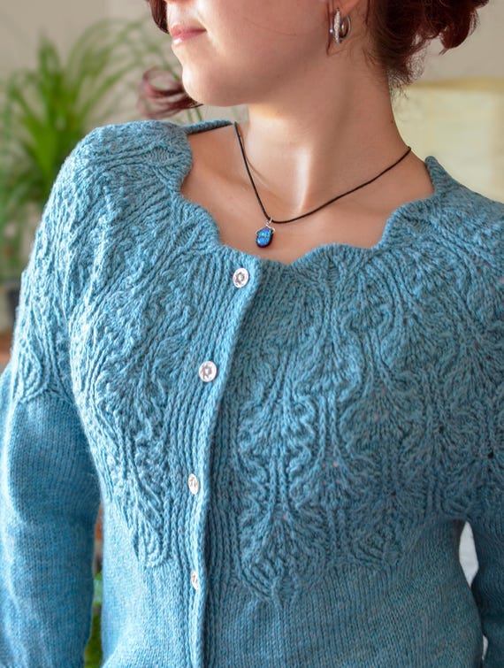 Maris Cardigan Knitting Pattern in English - Etsy