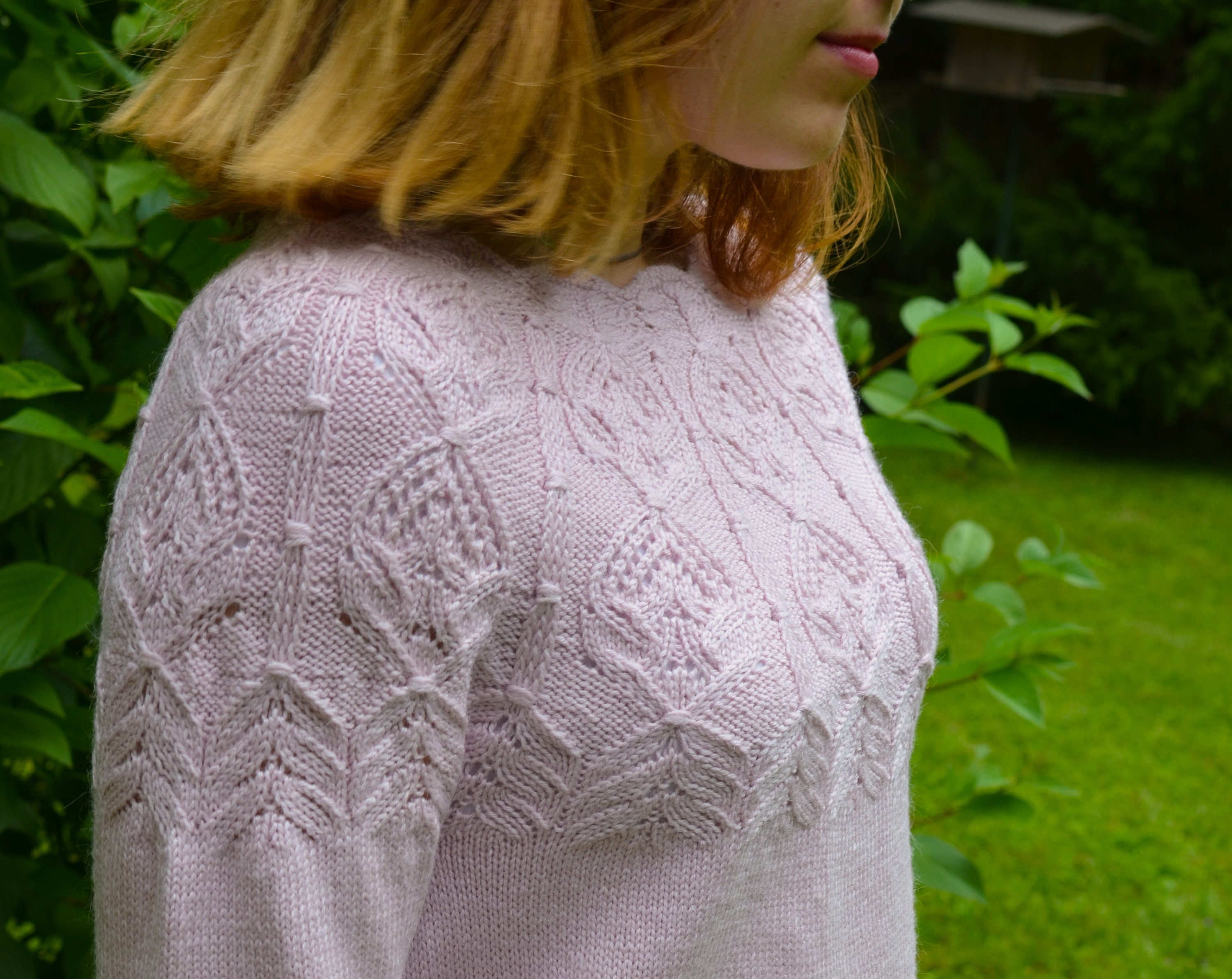 Fleurine Sweater Knitting Pattern, Top-down Sweater Pattern Fleurine Sweater Knitting Pattern, Top-down Sweater Pattern