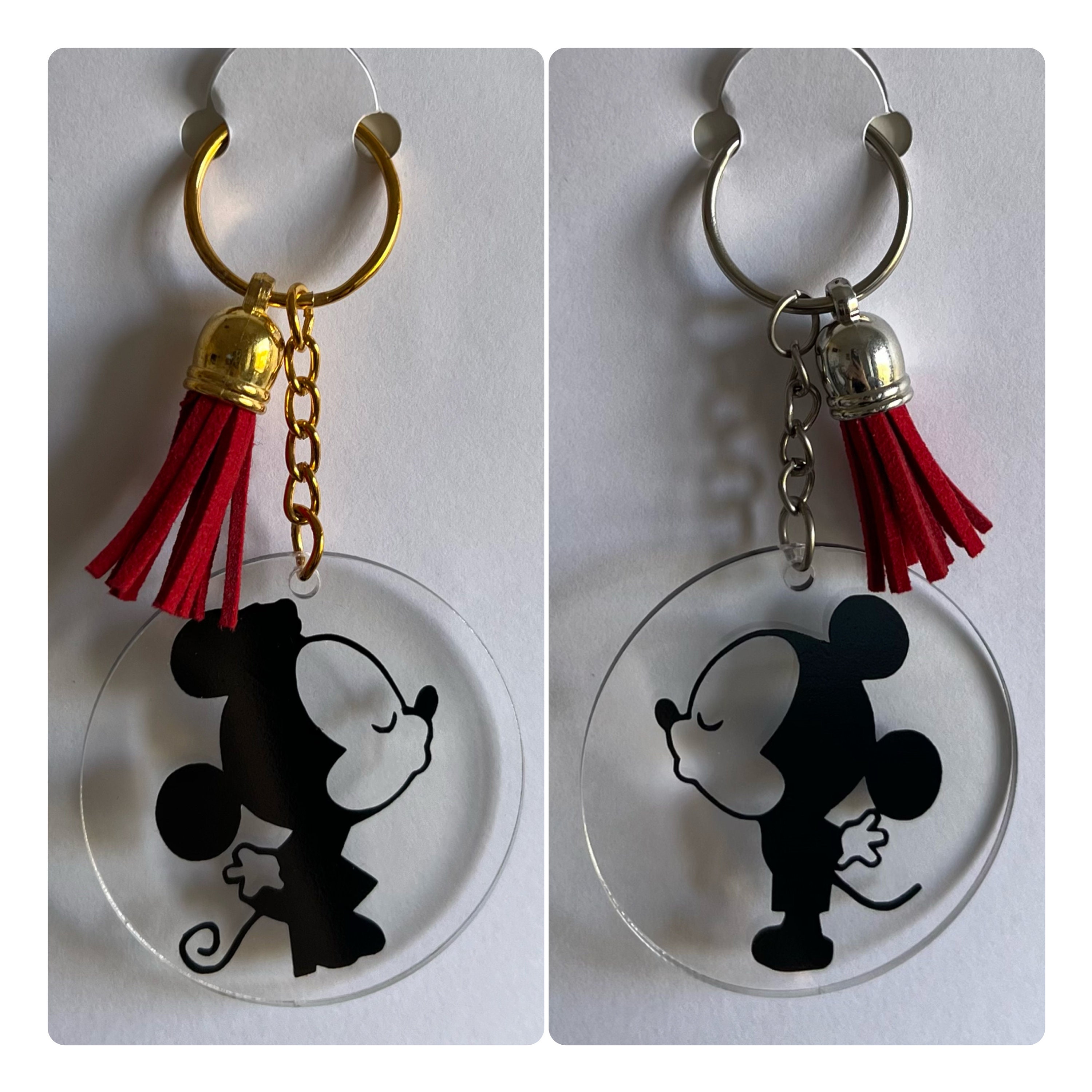 Disney Cartoon Anime accessori topolino portachiavi carino Minnie  portachiavi studente borsa ciondolo appeso portachiavi auto coppia regalo  per