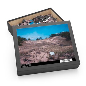 PJ Hoffmaster Sand Dunes Jigsaw Puzzle | Michigan Beach Dune Puzzle | Lake Michigan Nature Landscape Gift