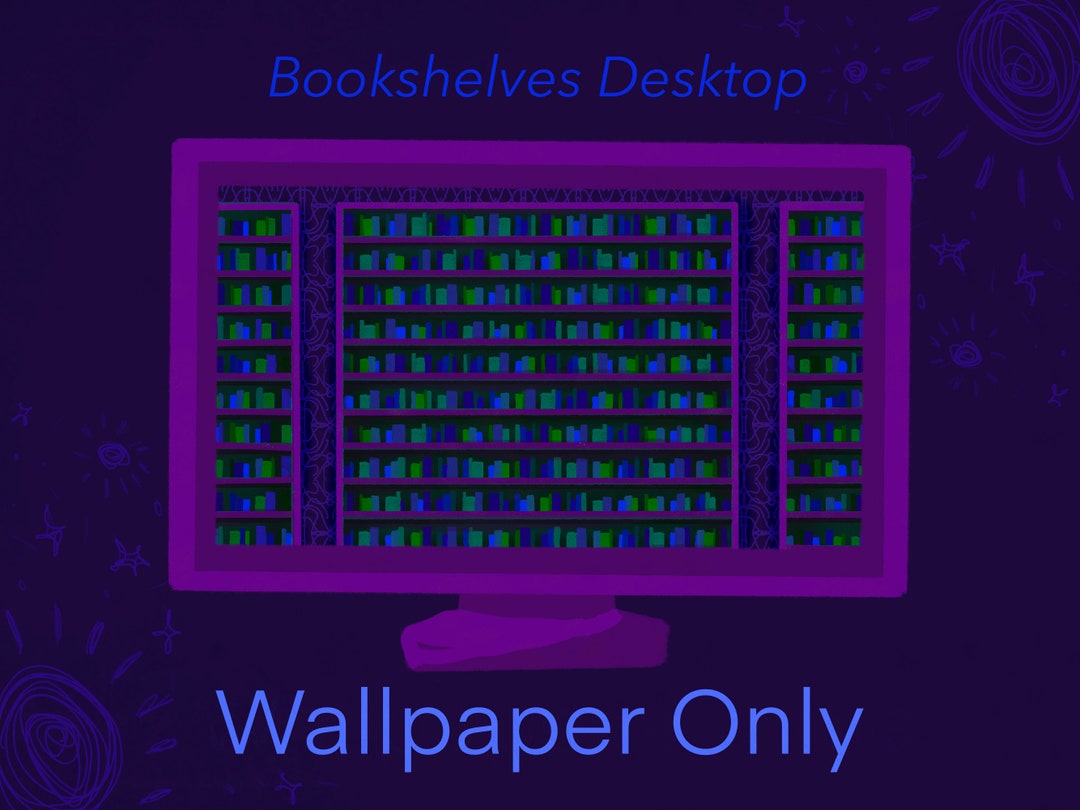 Desktop Wallpaper Illustrated Background Computer Wallpaper Etsy