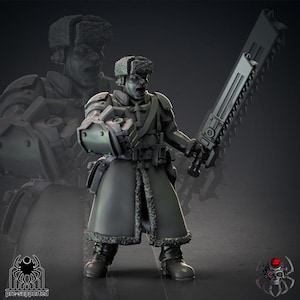 Commander | EightLegsMiniatures | Grimdark Compatible | Buildkit