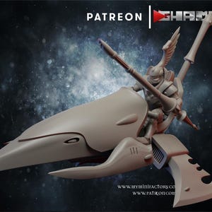 Space Elf Riders | Squad of Three | Grimdark Compatible | Ghamak