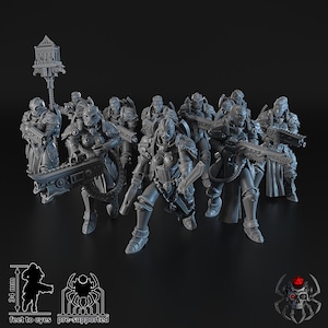 Widows of Retribution Battle Squad | EightLegsMiniatures | Grimdark Compatible