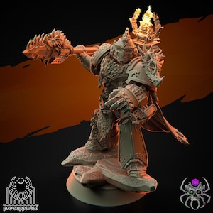 Flame Lizards Relic Keeper | EightLegsMiniatures | Grimdark Compatible
