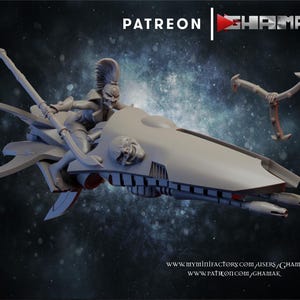 Space Elf Jester Bikes | Set of 2 | 60MM Flying Base | Ghamak
