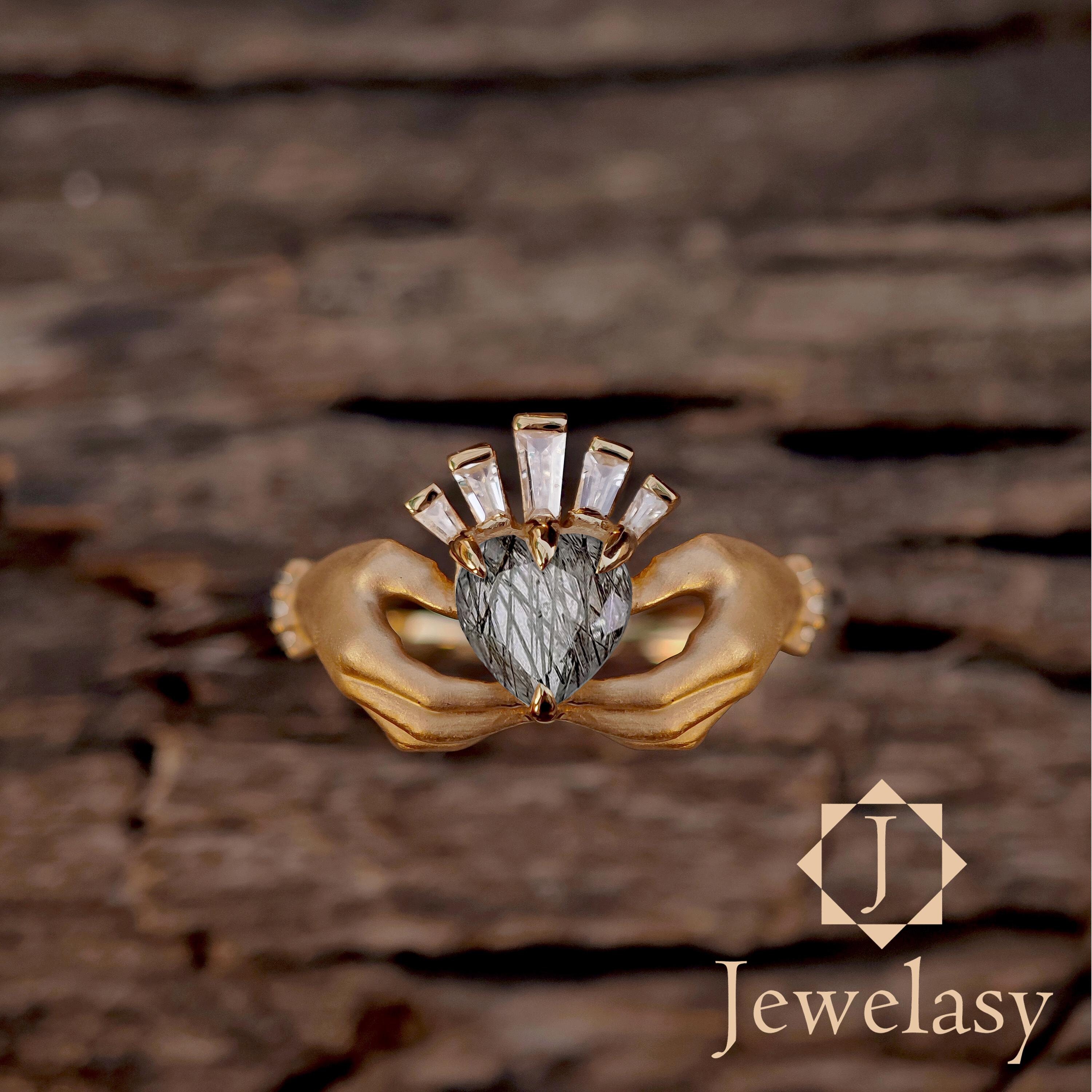 Image Gang - Olive - Anello Placcato Oro 18 K Con Pietre Colorate Rubino E Tormalina