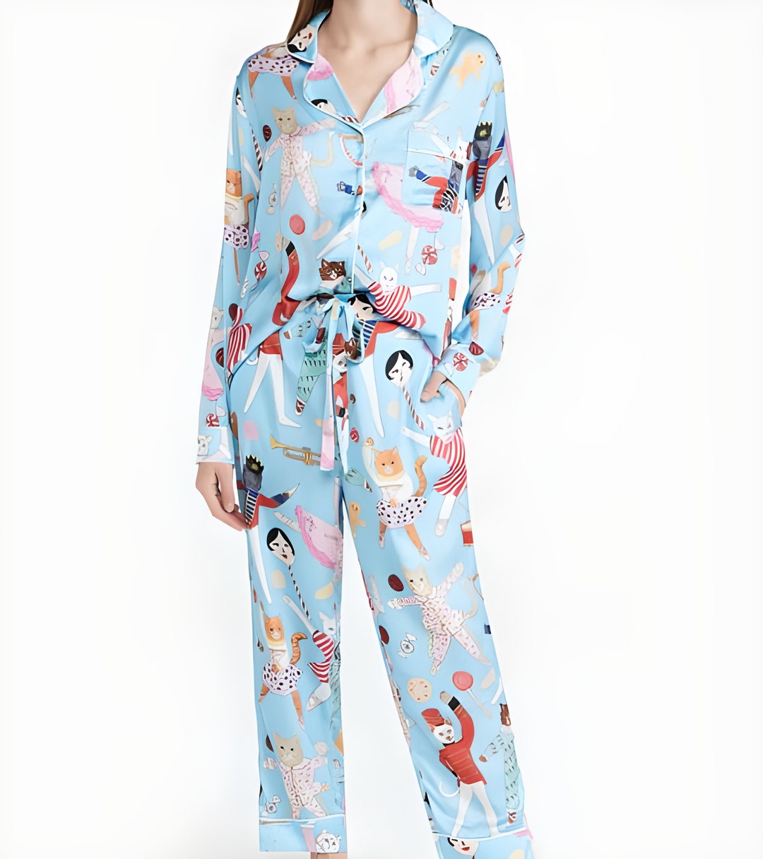 Christmas Nutcracker Cats Pajama Set Christmas Nutcracker Etsy