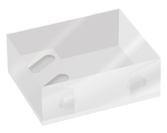 Cupcake & Hamper Box With Full Clear Lid