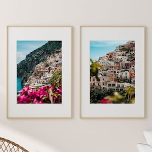 Positano Print Set - Amalfi Coast Print Set | High Quality Positano Wall Art | Italy Wall Decor | Italy Photography