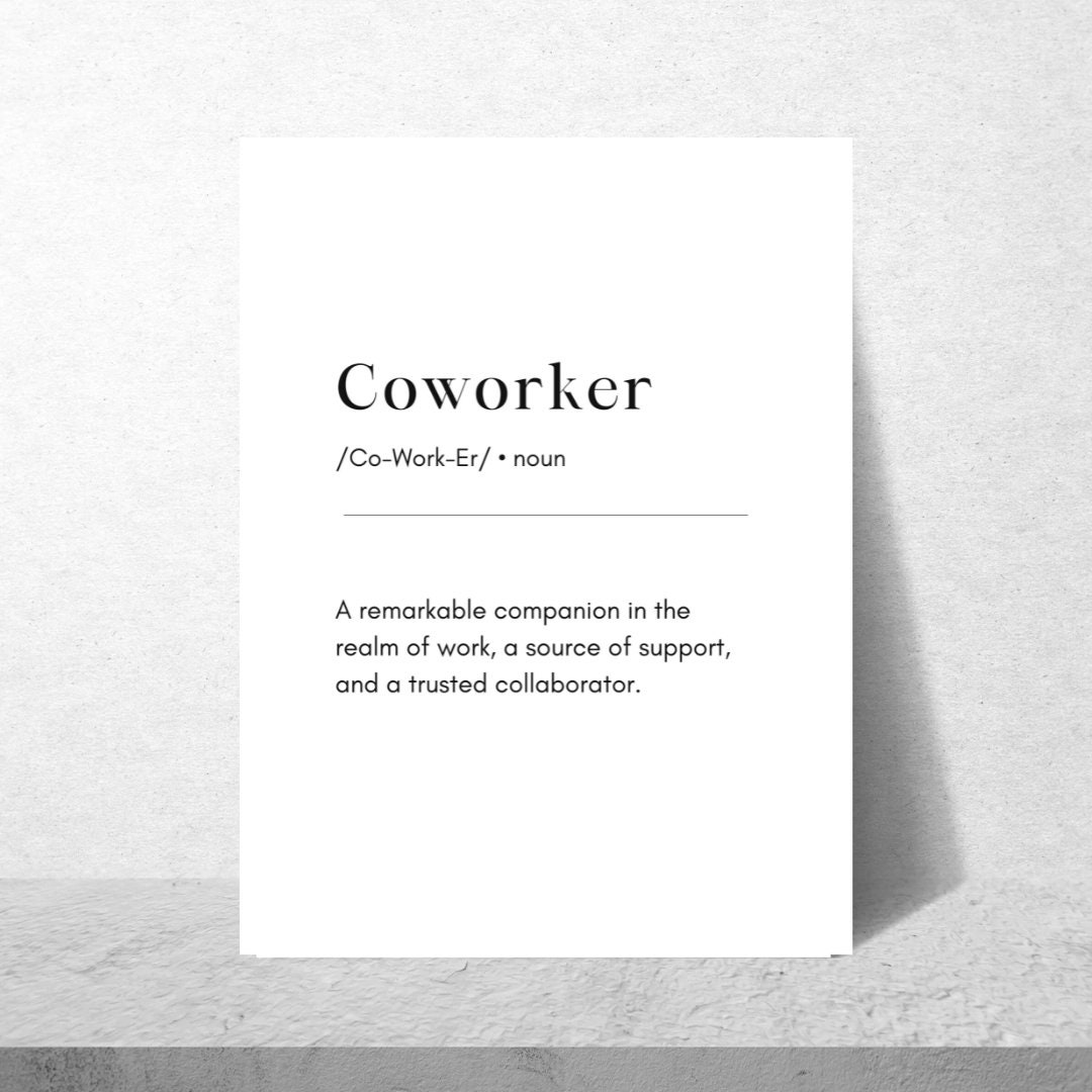 coworker-definition-coworker-dictionary-digital-download-etsy