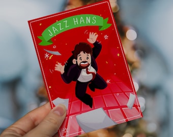 Funny Die Hard Christmas Card: Hans Gruber Meme Xmas Card